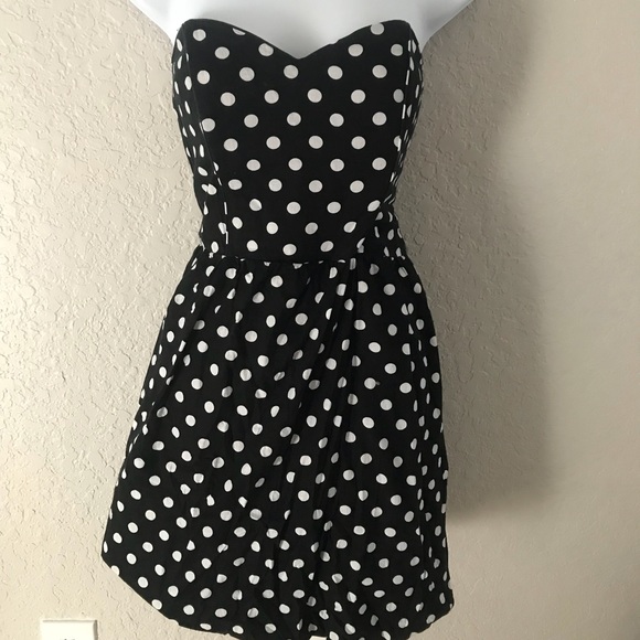 Xhilaration Dresses & Skirts - Black white polka dot dress